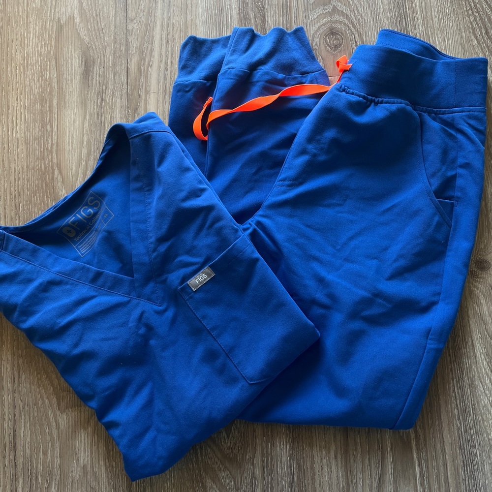 Figs Winning Blue Scrub Set Xs and Xsp